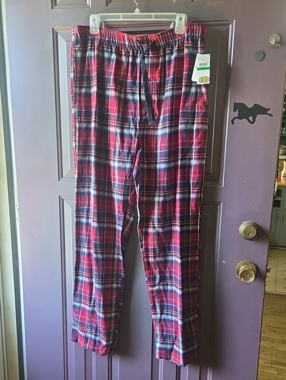 Tommy Bahama Red Plaid Flannel Pajama Pants New With Tags!! Mens Size Large